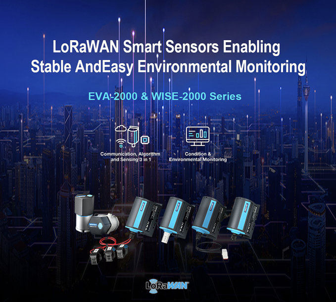 Advantech Launches EVA-2000 Series Wireless LoRaWAN Technology Sensors